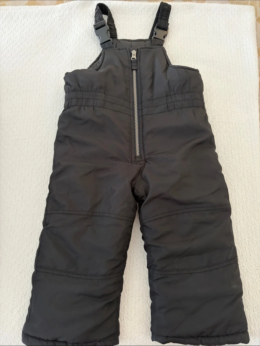 2T Carter's Black Insulated Snow Overalls